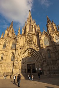 Barcelona, España. La catedral gótica.